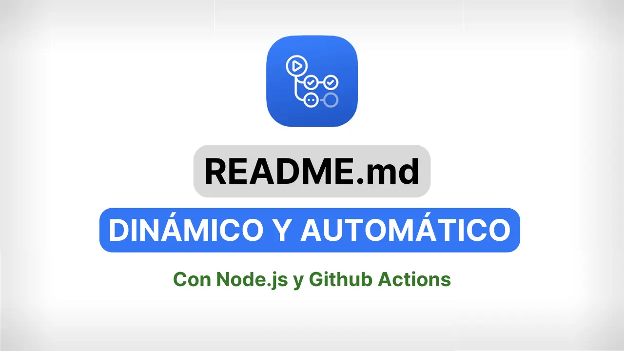 Cómo crear un README dinámico para tu perfil de Github con Node.js y Github Actions